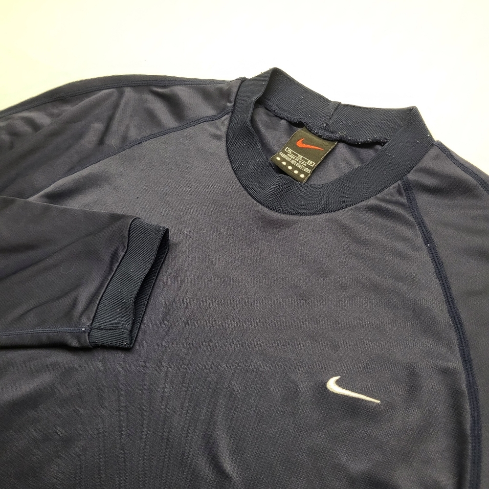 Vtg Nike Shirt Mens XL Blue Alpha Project Performance Top USA Retro 90s Sports